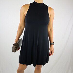 Topshop Black Stretchy Black Shift Dress
